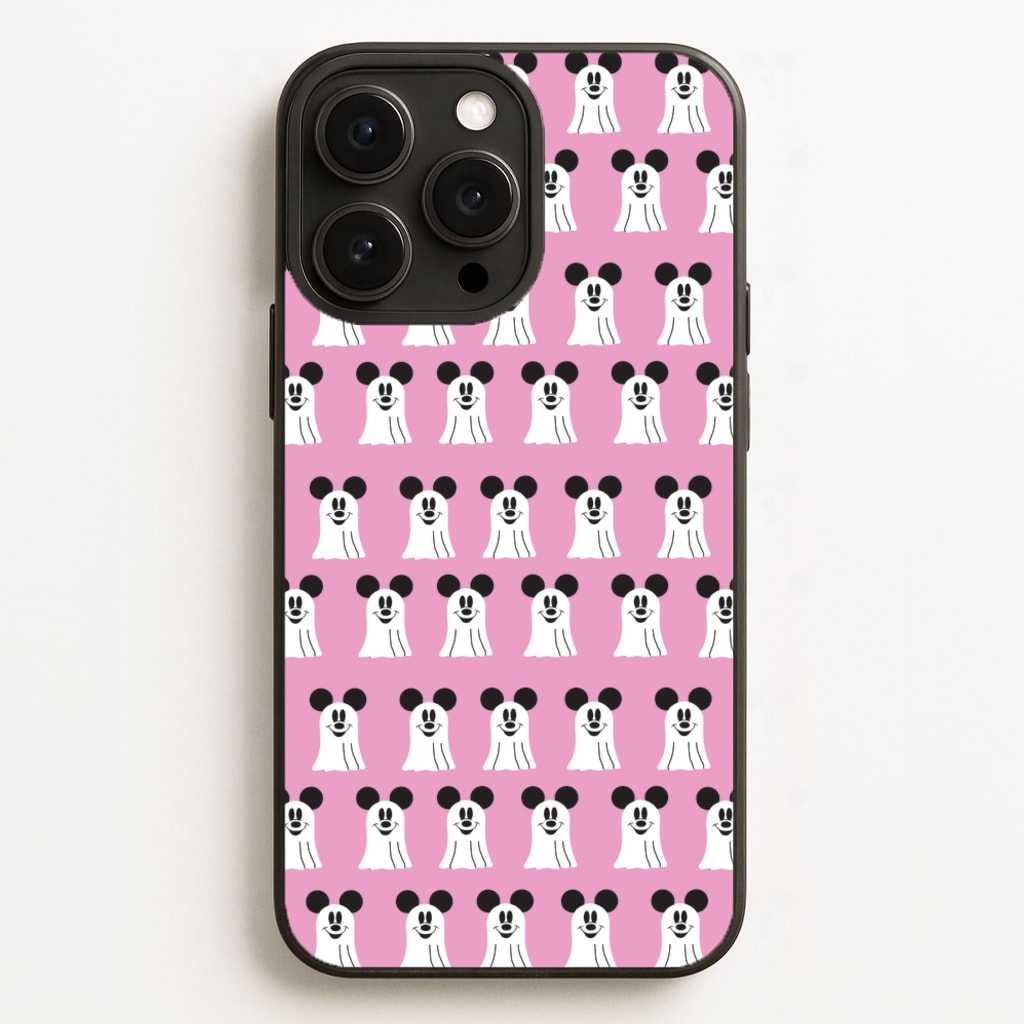 Mouse Ghost Pattern Halloween  - Disney Halloween Phone Case for iPhone 16 Pro Max
