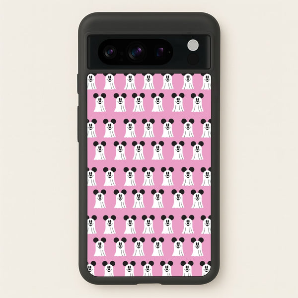 Mouse Ghost Pattern Halloween  - Disney Halloween Phone Case for Google Pixel 8 Pro