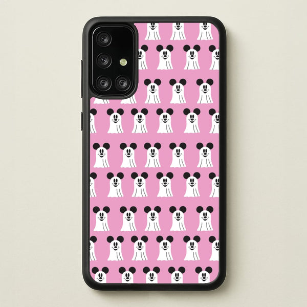 Mouse Ghost Pattern Halloween  - Disney Halloween Phone Case for Galaxy A71