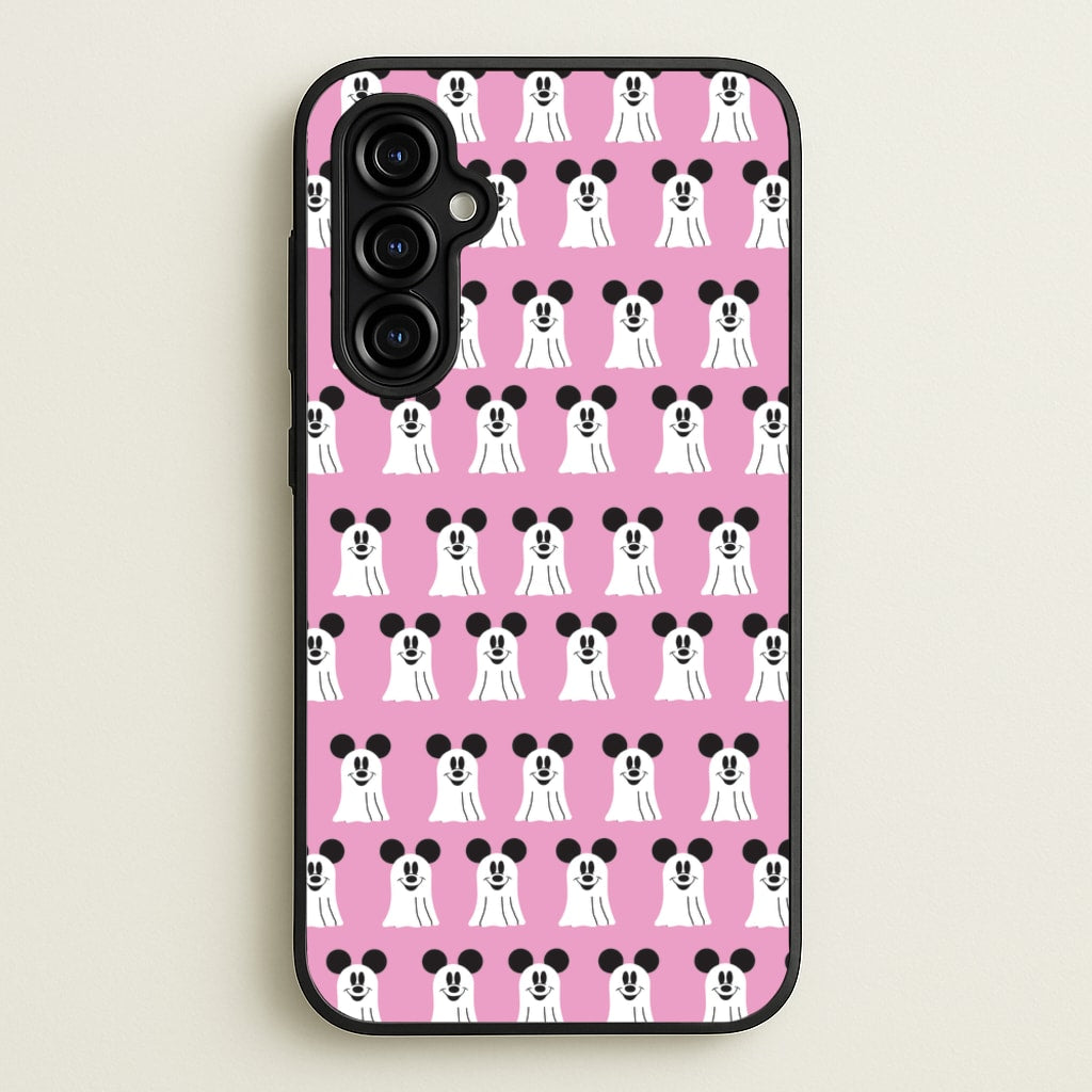 Mouse Ghost Pattern Halloween  - Disney Halloween Phone Case for Galaxy A54