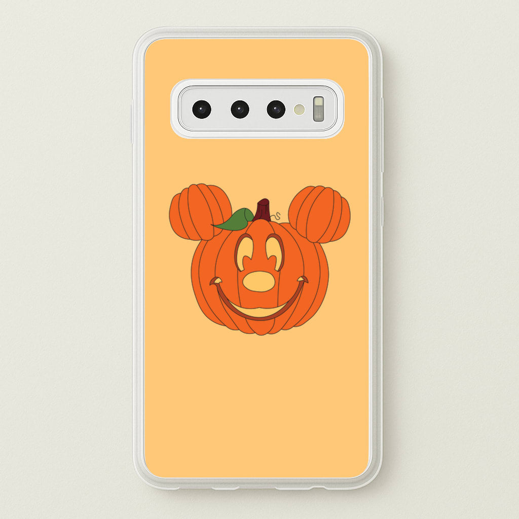 Mouse Pumpkin Halloween  - Disney Halloween Phone Case for Galaxy S10 Plus