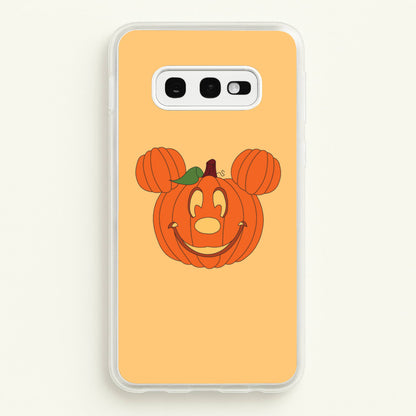 Mouse Pumpkin Halloween  - Disney Halloween Phone Case for Galaxy S10e