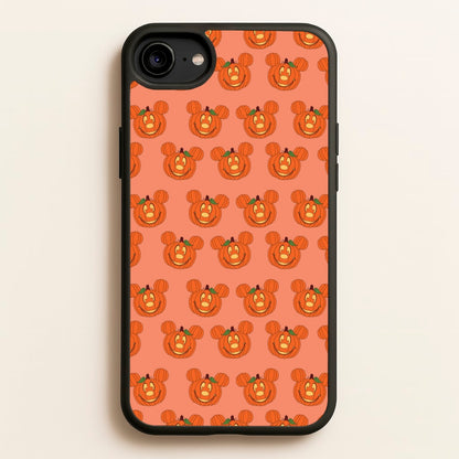 Mouse Pumpkin Pattern Halloween  - Disney Halloween Phone Case for iPhone 6 / 7 / 8 / SE