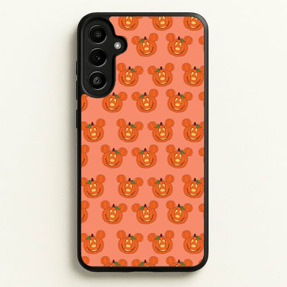 Mouse Pumpkin Pattern Halloween  - Disney Halloween Phone Case for Galaxy A36