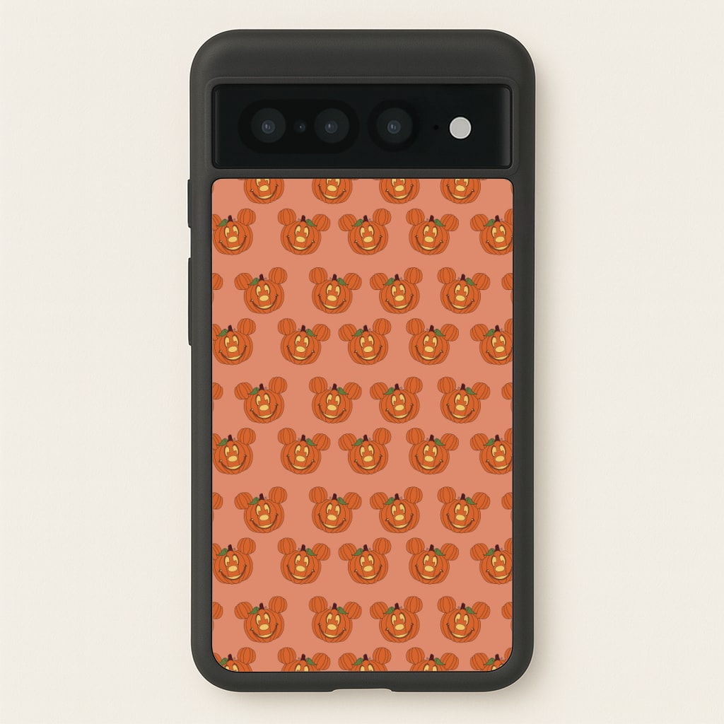 Mouse Pumpkin Pattern Halloween  - Disney Halloween Phone Case for Google Pixel 7 Pro