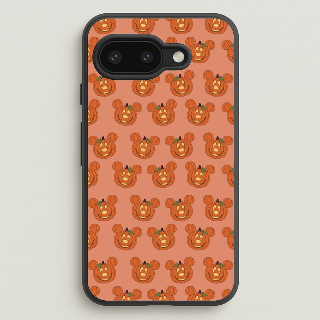 Mouse Pumpkin Pattern Halloween  - Disney Halloween Phone Case for Google Pixel 9a