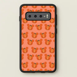 Mouse Pumpkin Pattern Halloween  - Disney Halloween Phone Case for Galaxy S10 Plus