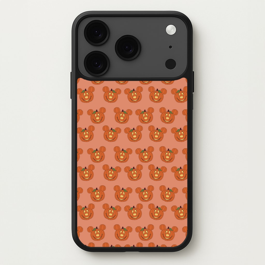 Mouse Pumpkin Pattern Halloween Phone Case for iPhone 17 Pro Max