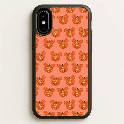 Mouse Pumpkin Pattern Halloween  - Disney Halloween Phone Case for iPhone X / XS