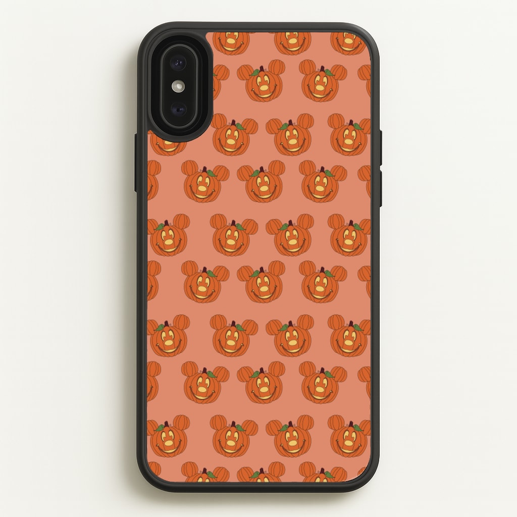 Mouse Pumpkin Pattern Halloween  - Disney Halloween Phone Case for iPhone XS Max