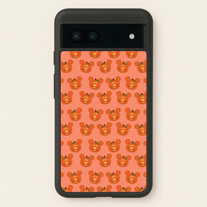 Mouse Pumpkin Pattern Halloween  - Disney Halloween Phone Case for Google Pixel 6a