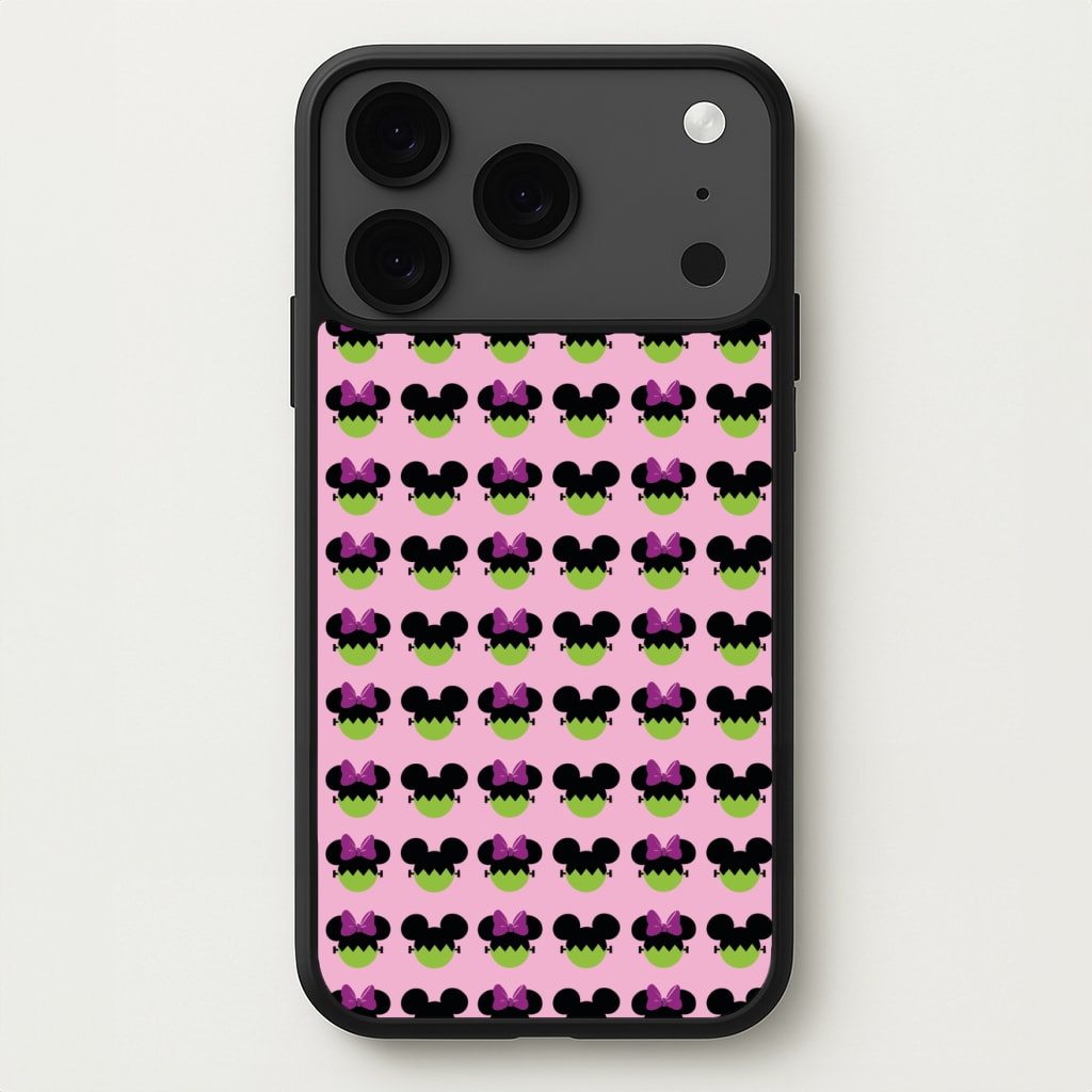 Frankenstein Mice Pattern Halloween Phone Case for iPhone 17 Pro