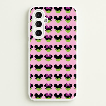 Frankenstein Mice Pattern Halloween  - Disney Halloween Phone Case for Galaxy A14