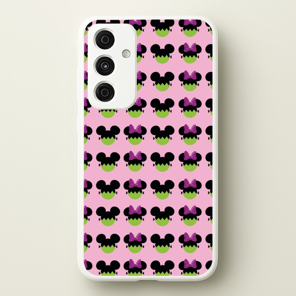 Frankenstein Mice Pattern Halloween  - Disney Halloween Phone Case for Galaxy A55
