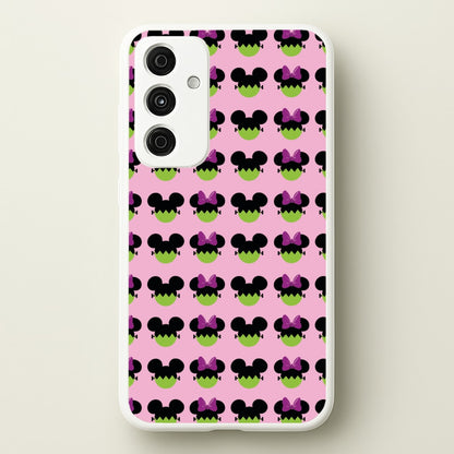 Frankenstein Mice Pattern Halloween  - Disney Halloween Phone Case for Galaxy A55