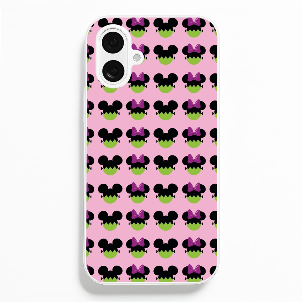Frankenstein Mice Pattern Halloween  - Disney Halloween Phone Case for iPhone 16 Plus