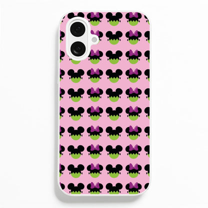 Frankenstein Mice Pattern Halloween  - Disney Halloween Phone Case for iPhone 16 Plus