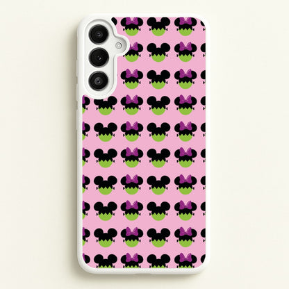 Frankenstein Mice Pattern Halloween  - Disney Halloween Phone Case for Galaxy A34
