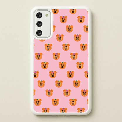 Female Mouse Pumpkin Pattern Halloween  - Disney Halloween Phone Case for Galaxy A41