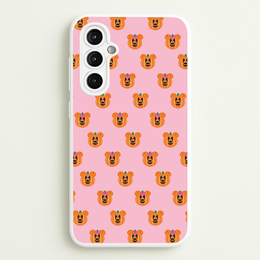Female Mouse Pumpkin Pattern Halloween  - Disney Halloween Phone Case for Galaxy A14