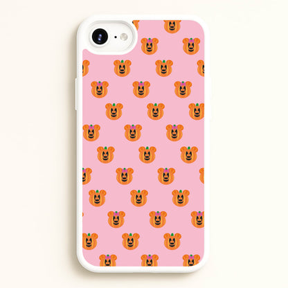Female Mouse Pumpkin Pattern Halloween  - Disney Halloween Phone Case for iPhone 6 / 7 / 8 / SE