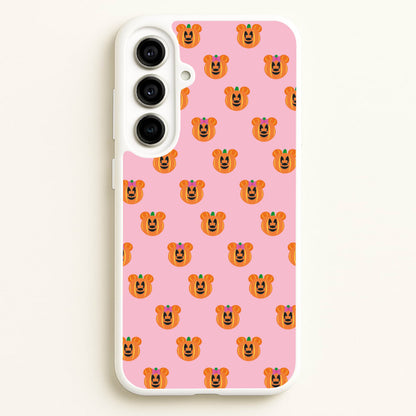 Female Mouse Pumpkin Pattern Halloween  - Disney Halloween Phone Case for Galaxy A56