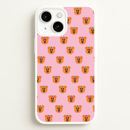 Female Mouse Pumpkin Pattern Halloween  - Disney Halloween Phone Case for iPhone 13 Mini