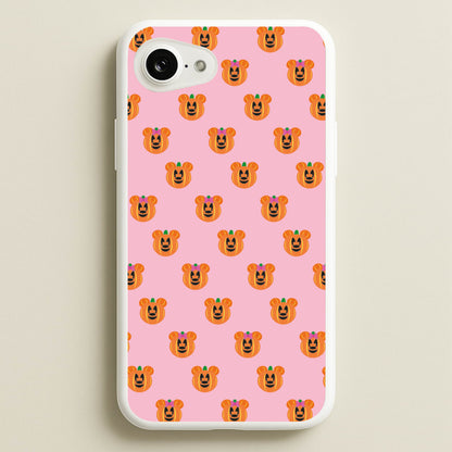 Female Mouse Pumpkin Pattern Halloween  - Disney Halloween Phone Case for iPhone 16e