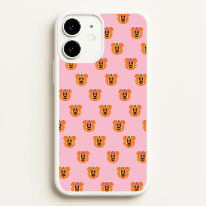 Female Mouse Pumpkin Pattern Halloween  - Disney Halloween Phone Case for iPhone 11