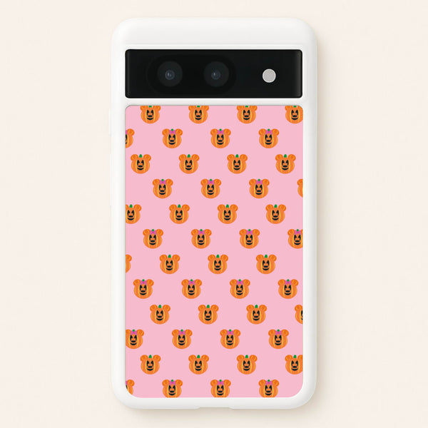 Female Mouse Pumpkin Pattern Halloween  - Disney Halloween Phone Case for Google Pixel 8a