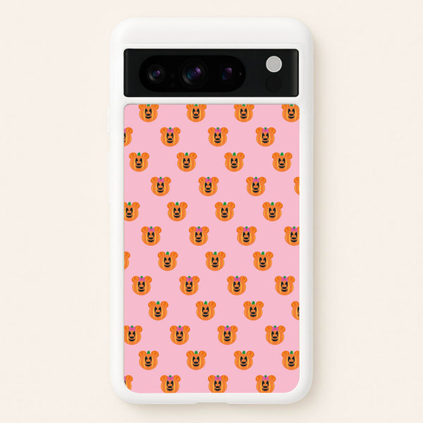 Female Mouse Pumpkin Pattern Halloween  - Disney Halloween Phone Case for Google Pixel 8 Pro