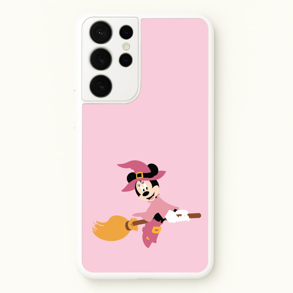 Witch Female Mouse Halloween  - Disney Halloween Phone Case for Galaxy S21 Ultra