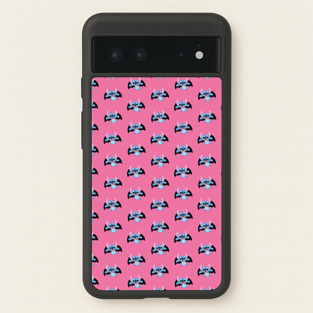 Vampire Alien Blue Pattern Halloween  - Disney Halloween Phone Case for Google Pixel 6