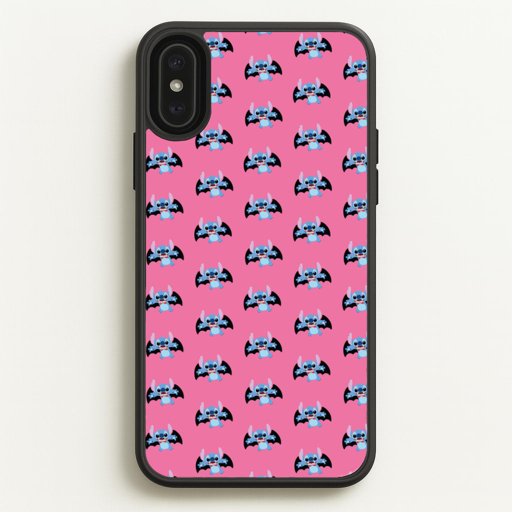 Vampire Alien Blue Pattern Halloween  - Disney Halloween Phone Case for iPhone XS Max