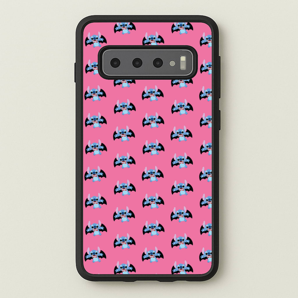 Vampire Alien Blue Pattern Halloween  - Disney Halloween Phone Case for Galaxy S10 Plus