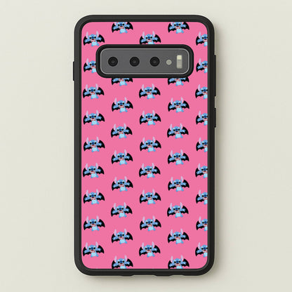 Vampire Alien Blue Pattern Halloween  - Disney Halloween Phone Case for Galaxy S10 Plus