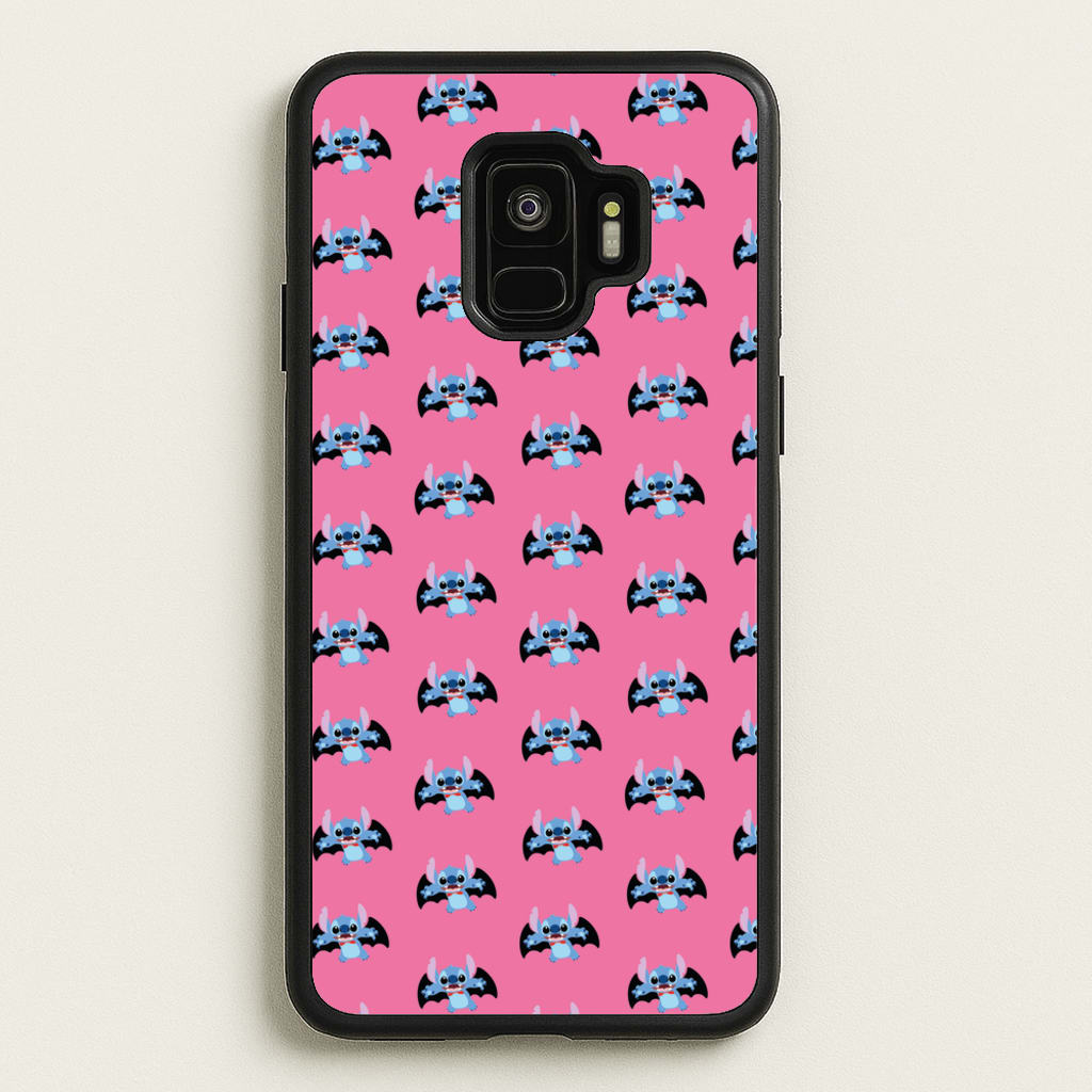 Vampire Alien Blue Pattern Halloween  - Disney Halloween Phone Case for Galaxy S9