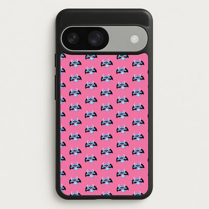 Vampire Alien Blue Pattern Halloween  - Disney Halloween Phone Case for Google Pixel 9 / 9 Pro