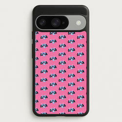 Vampire Alien Blue Pattern Halloween Phone Case for Google Pixel 10 / 10 Pro