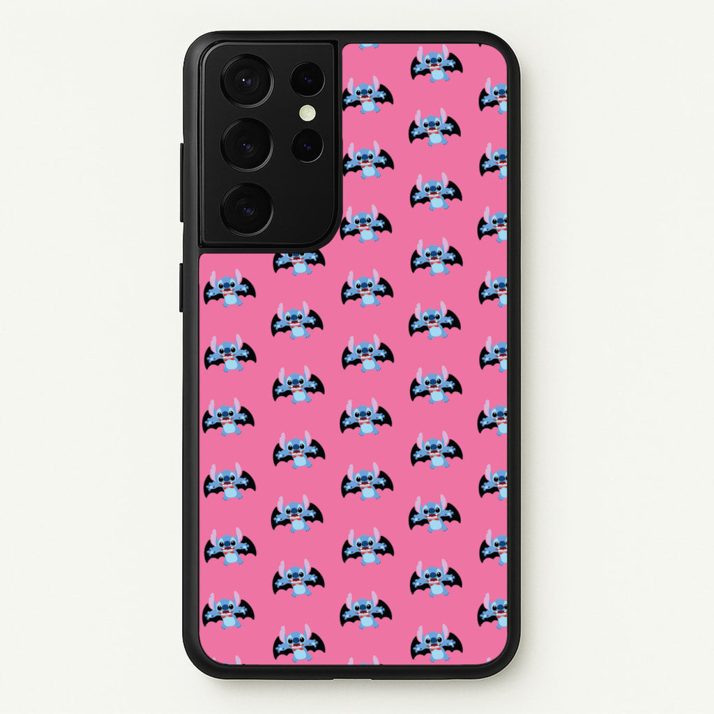 Vampire Alien Blue Pattern Halloween  - Disney Halloween Phone Case for Galaxy S21 Ultra
