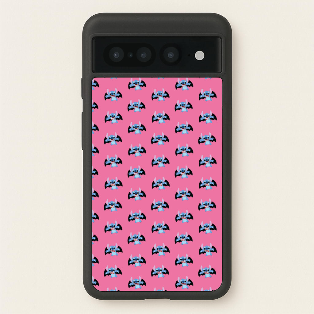 Vampire Alien Blue Pattern Halloween  - Disney Halloween Phone Case for Google Pixel 7 Pro