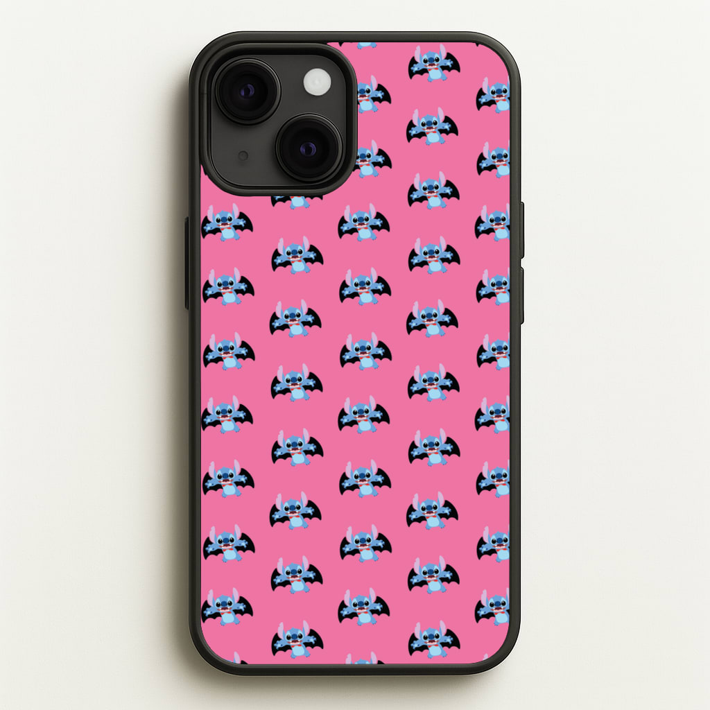 Vampire Alien Blue Pattern Halloween  - Disney Halloween Phone Case for iPhone 13 Mini