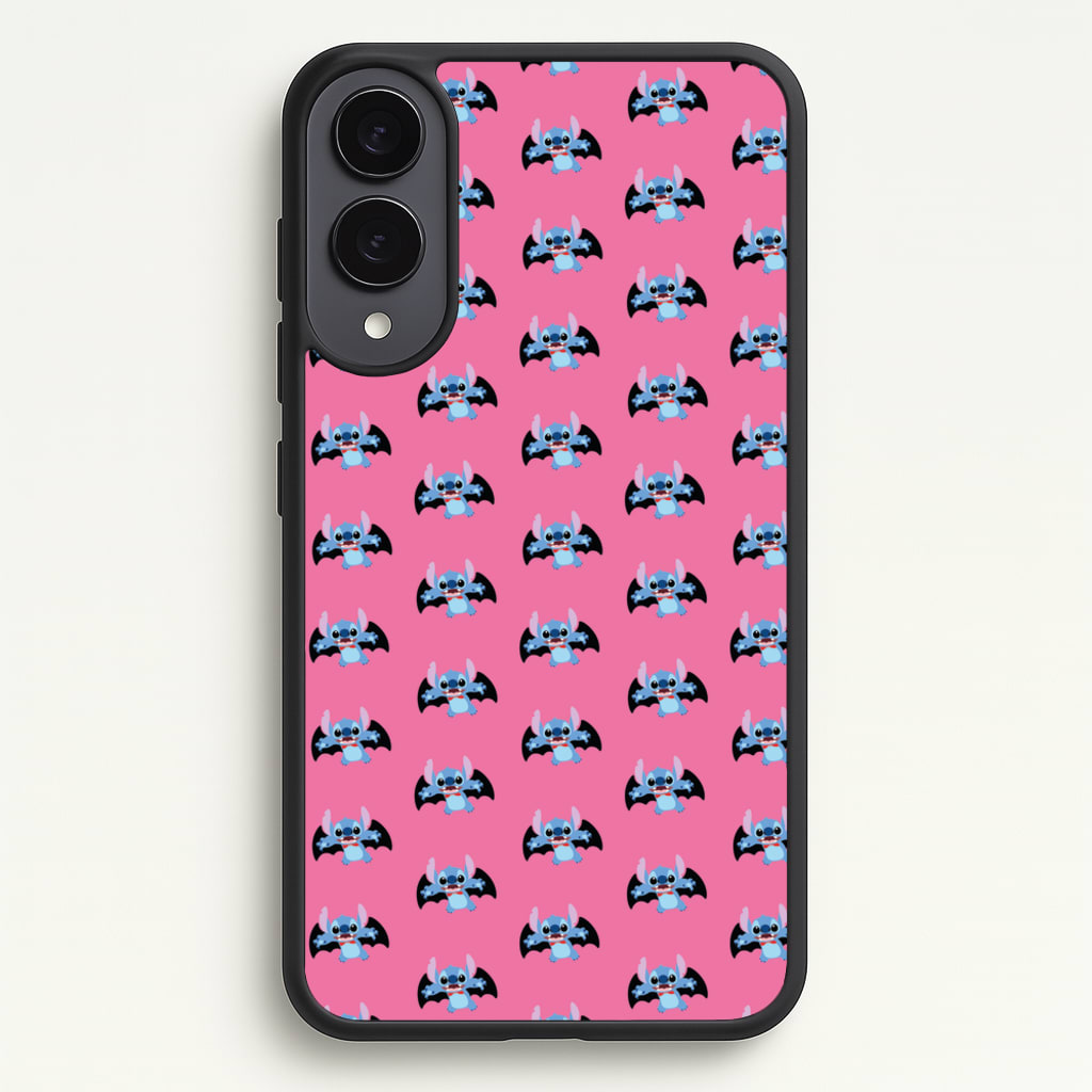 Vampire Alien Blue Pattern Halloween  - Disney Halloween Phone Case for Galaxy S25 Edge