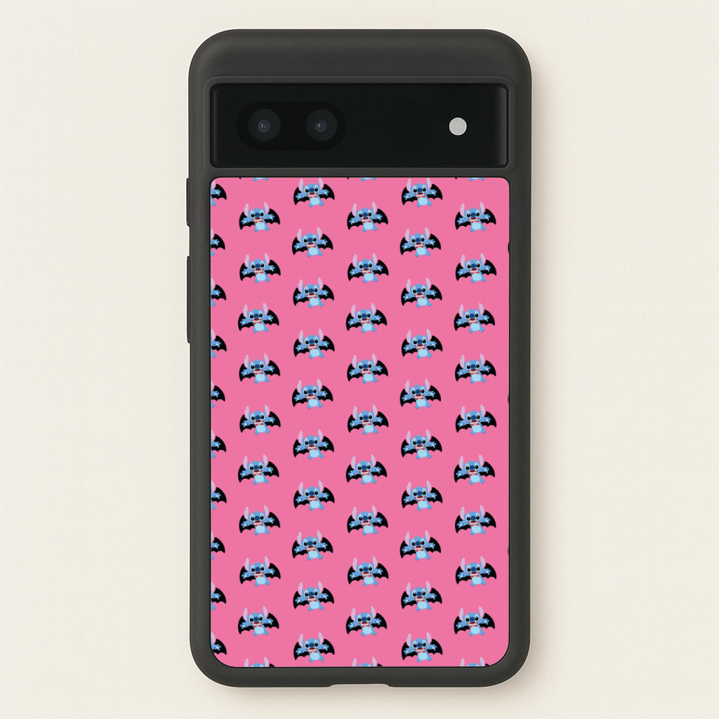 Vampire Alien Blue Pattern Halloween  - Disney Halloween Phone Case for Google Pixel 6a