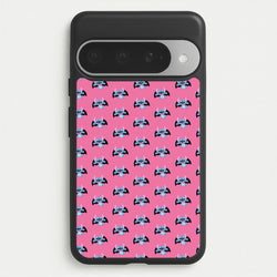 Vampire Alien Blue Pattern Halloween Phone Case for Google Pixel 10 Pro XL