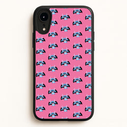 Vampire Alien Blue Pattern Halloween  - Disney Halloween Phone Case for iPhone XR