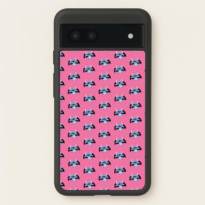 Vampire Alien Blue Pattern Halloween  - Disney Halloween Phone Case for Google Pixel 7a