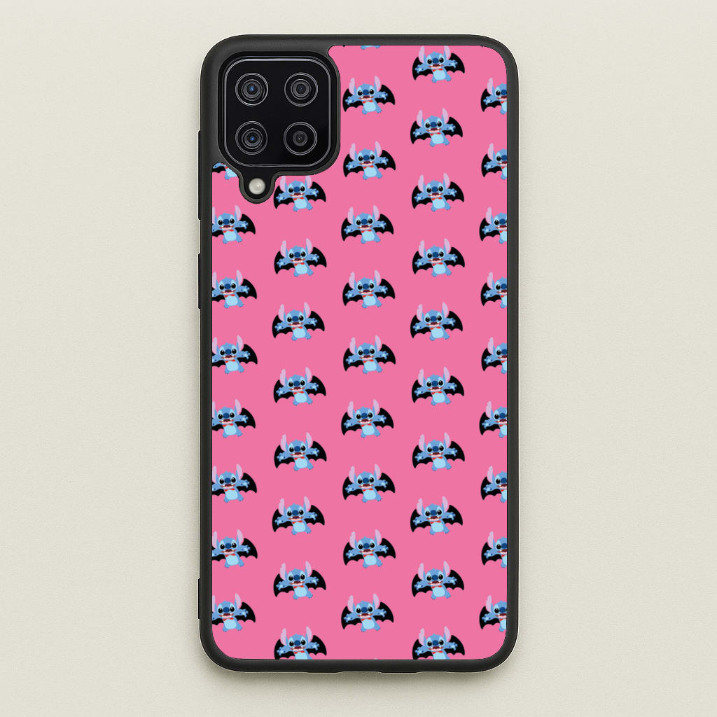 Vampire Alien Blue Pattern Halloween  - Disney Halloween Phone Case for Galaxy A12