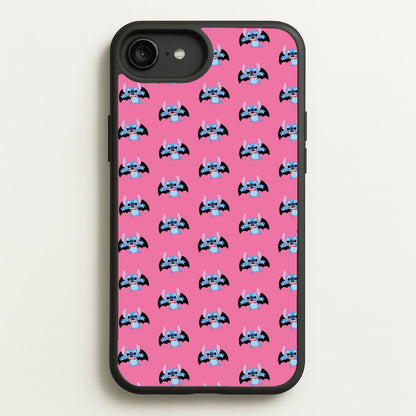 Vampire Alien Blue Pattern Halloween  - Disney Halloween Phone Case for iPhone 6 Plus / 7 Plus / 8 Plus