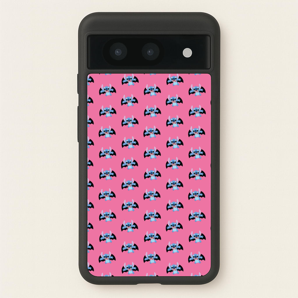 Vampire Alien Blue Pattern Halloween  - Disney Halloween Phone Case for Google Pixel 8a